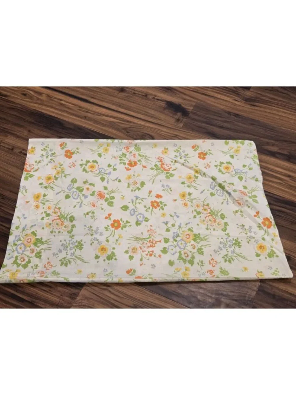 Vtg Springmaid Wondercale Twin Flat Sheets Set of 4 + Pillowcase Floral
